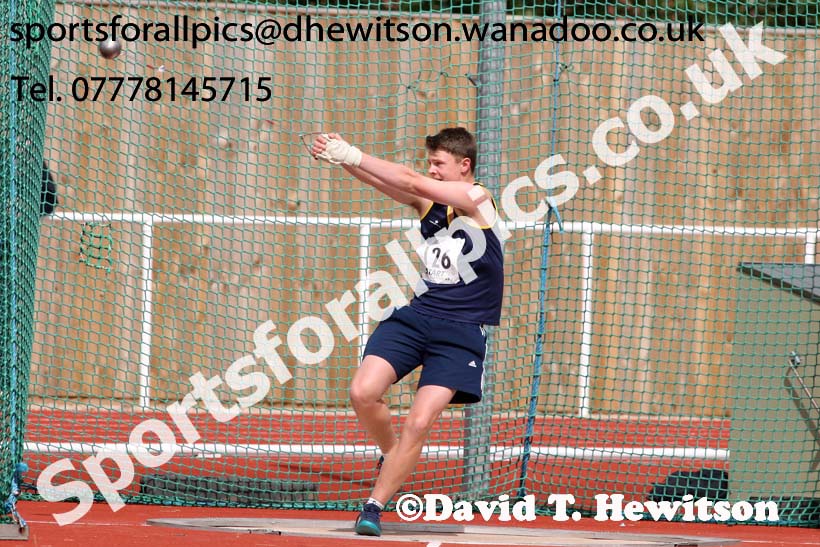 Boys under-15s hammer, Northern Under-13s, U-15s and 17s Championships. Photo: David T. Hewitson/Sports for All Pics